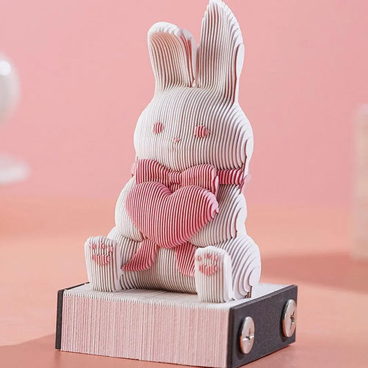 3D Notepad Cute Bunny